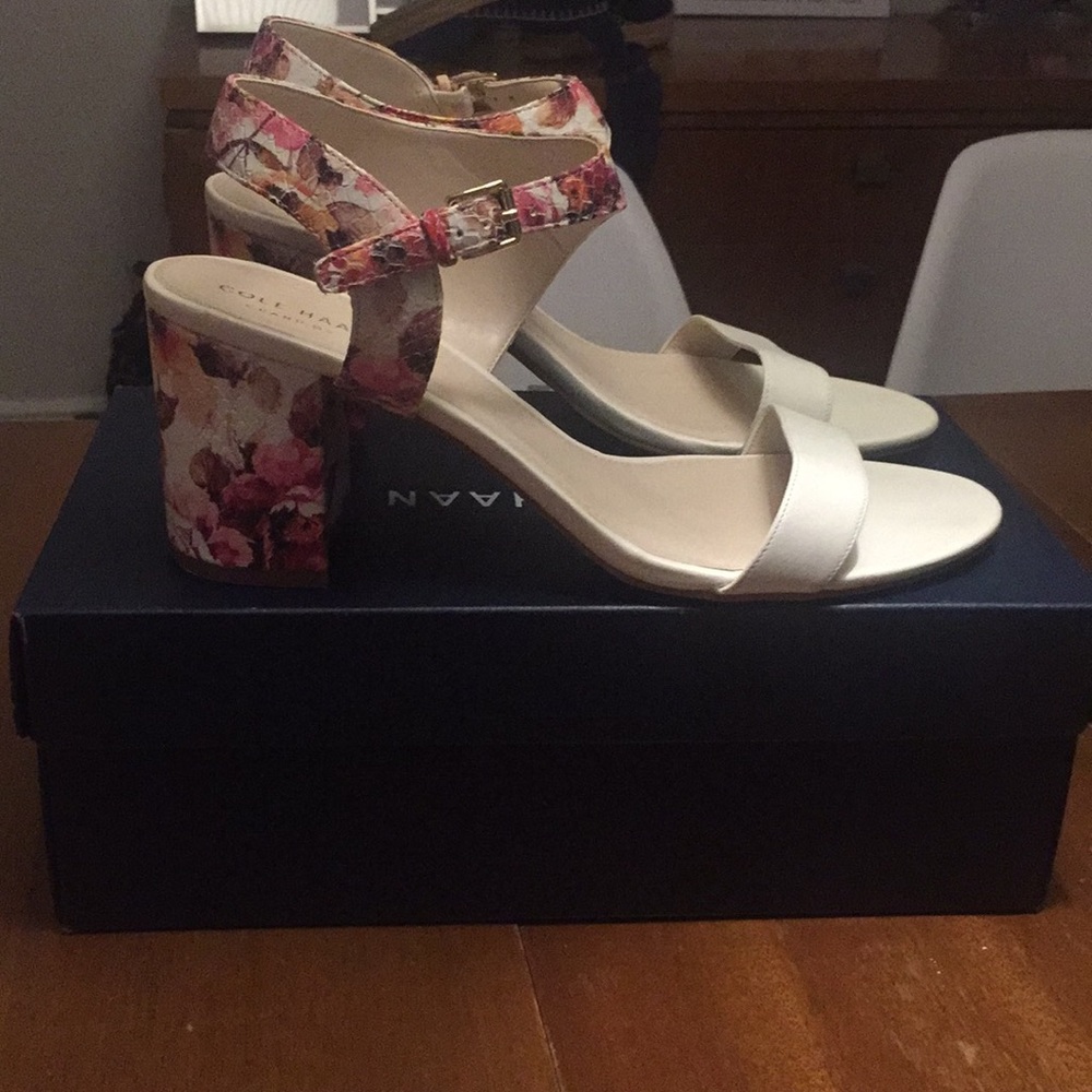 Cole Haan snakeskin sandals